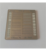 X光成像分辨率测试线对卡0.6-5.0lp Fluke